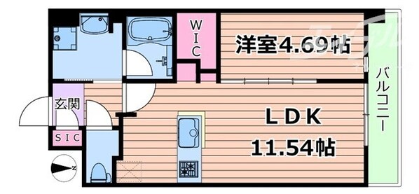 CASA　REGULUS　FUKUSHIMA　NODAの物件間取画像